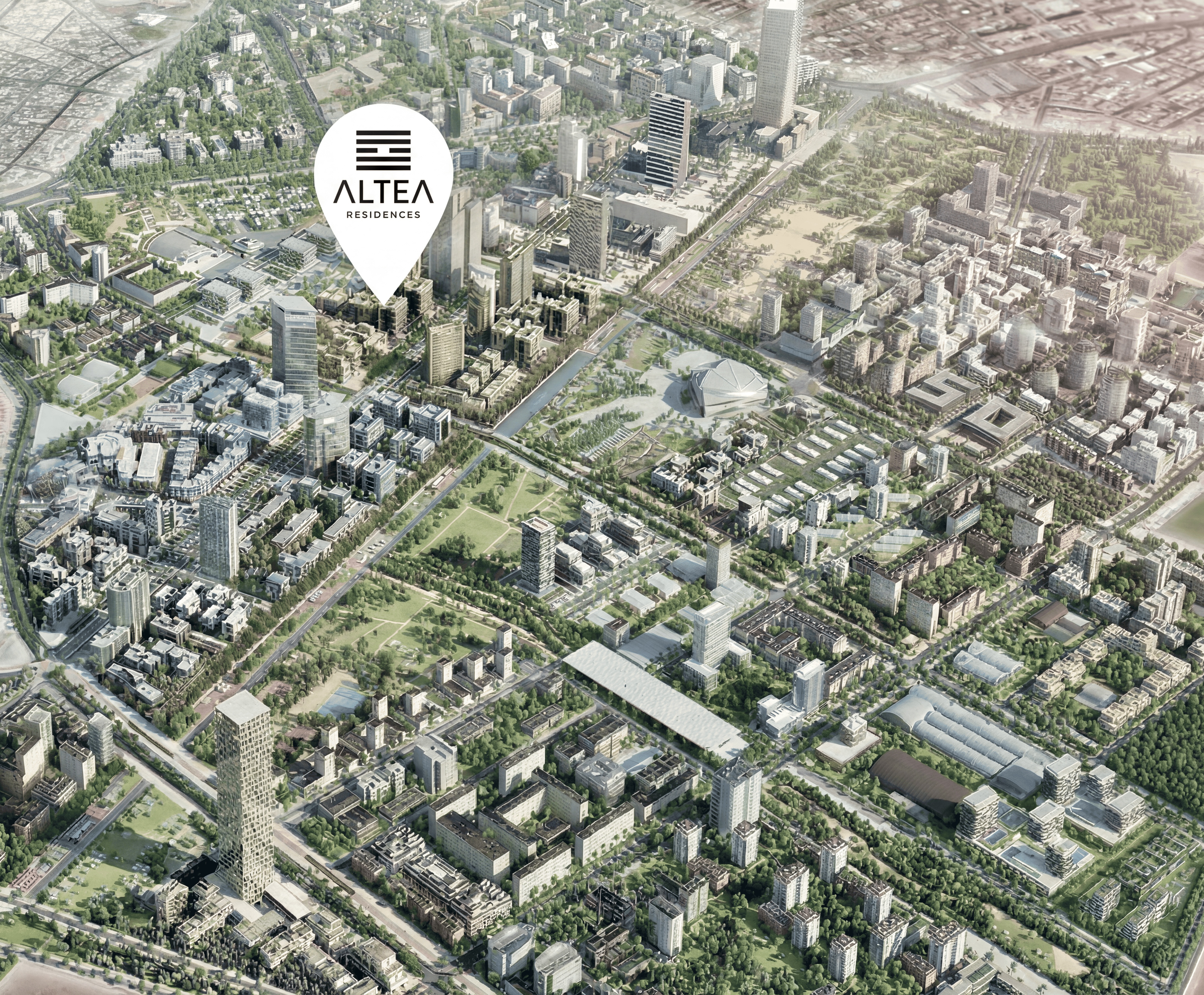 Vue aérienne Altea Residences CFC Casablanca