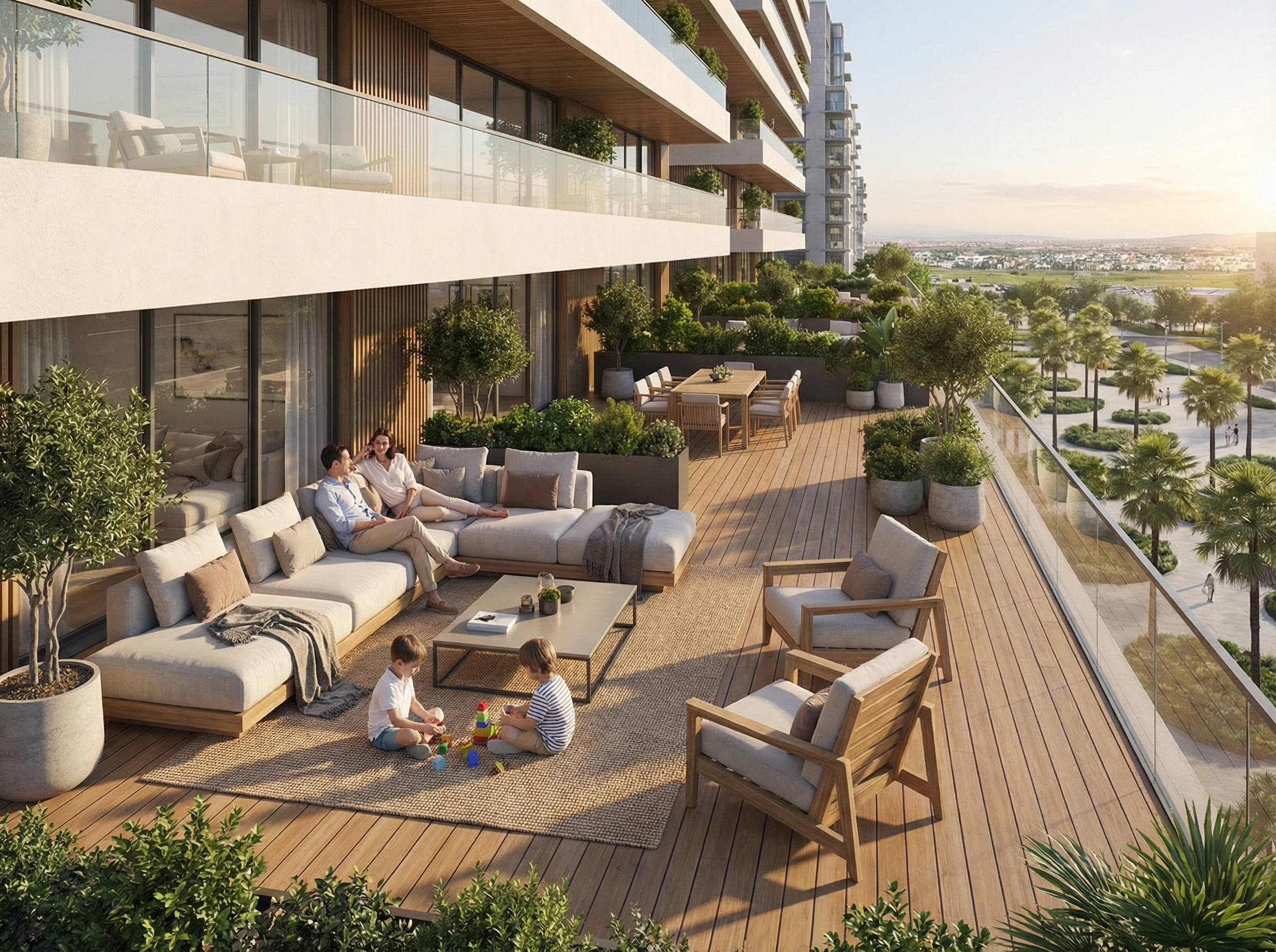 Terrasse appartement haut standing Casa Anfa Casablanca